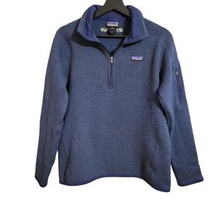 Patagonia Women's Blue Quarter Zip Fleece Pullover